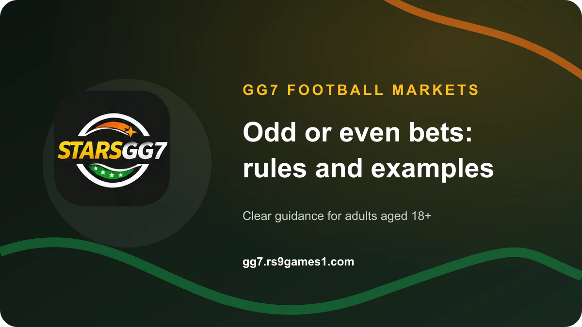 GG7 Odd or Even Football Bets: Rules and Examples cover